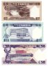 Купить Замбия набор из 3 банкнот 5, 10, 50 квача 1980-1988 гг.