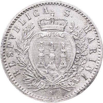 купить Сан-Марино 50 чентезимо 1898