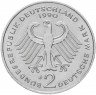 Купить Германия (ФРГ) 2 марки 1990-1995 "Франц Йозеф Штраус, 40 лет Федеративной республике"