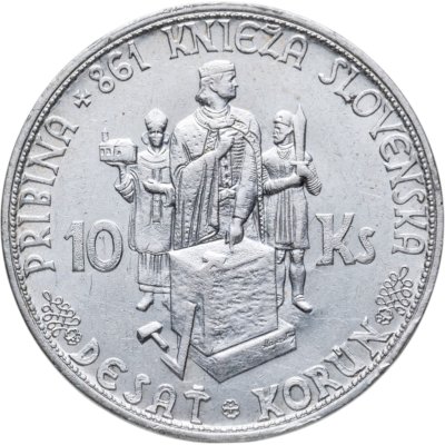 купить Словакия 10 крон (korun) 1944 "Князь Прибина"