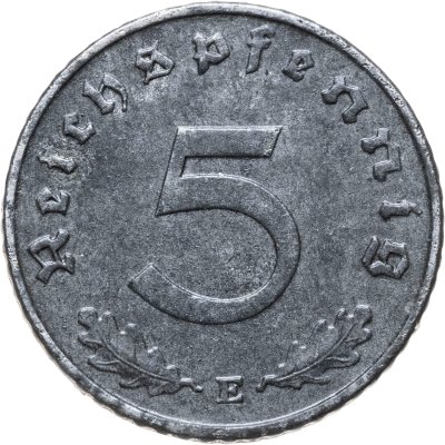 купить Германия, Третий рейх 5 рейхспфеннигов (reichspfennig) 1944, двор Е