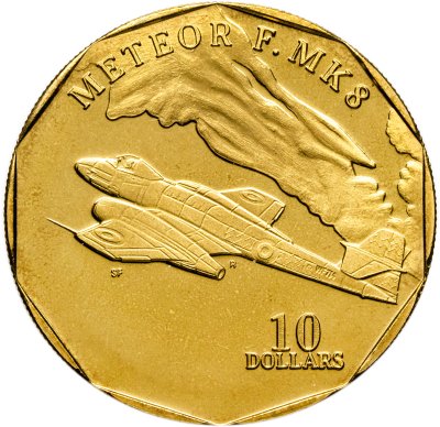 купить Маршалловы острова 10 долларов 1995 «Самолет METEOR F.MKS»
