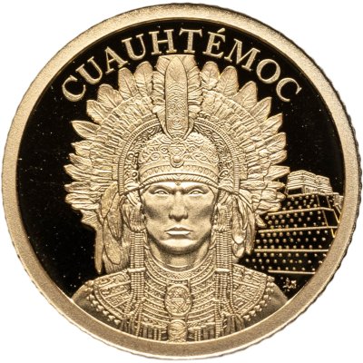 купить Острова Кука 5 долларов 2025 "Империя ацтеков - Куаутемок" с сертификатом