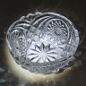 Купить Салатник круглой формы небольшого размера с геометрическим декором, хрусталь, пресс, резьба, Россия, 1980-2000 гг.