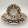 Купить Чайное трио с растительным декором, Waldsassen Bareuther & Co., фарфор, золочение, Германия, 1970-1990 гг.
