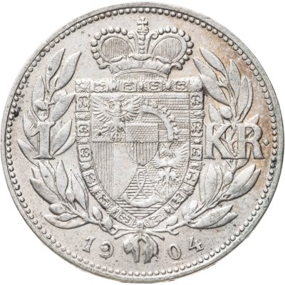 купить Лихтенштейн 1 крона (krone) 1904