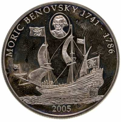 купить Либерия 5 долларов 2005 "Мориц Бенёвский"