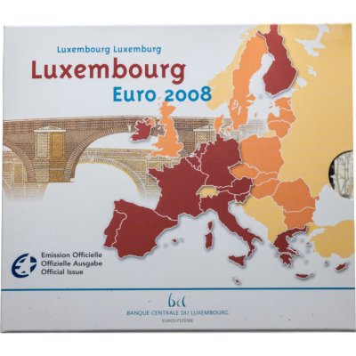 купить Люксембург 2008 официальный набор евро из 9 монет в буклете