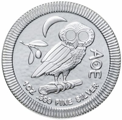 купить Остров Ниуэ 2 доллара 2019 "Афинская сова"