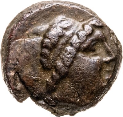 купить Боспор Киммерийский, Перисад IV., Обол чекан Пантикапей 150 -140 год до н.э. (Голова Аполлона в венке вправо/Лук в горите)