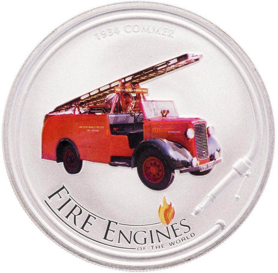 купить Острова Кука 1 доллар 2006 "Пожарные машины мира: Commer 1934 года"
