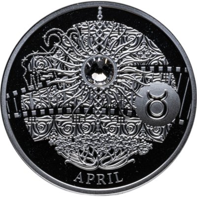 купить Ниуэ 1 доллар 2013 "Магический камень Апрель Телец" в капсуле