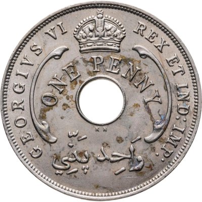 купить Британская Западная Африка 1 пенни (penny) 1947