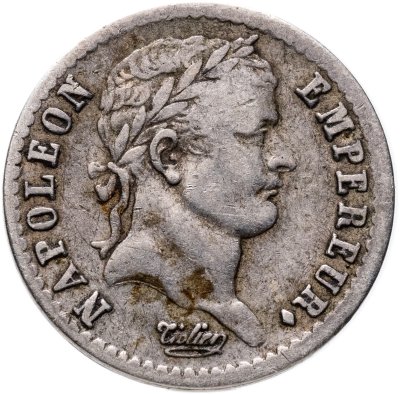 купить Франция 1\2 франка 1810, знак монетного двора: "A" - Париж Наполеон Бонапарт