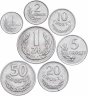Купить Польша полный годовой набор алюминиевых монет для обращения 1949 (7 шт.)