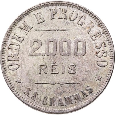 купить Бразилия 2000 рейс (reis) 1907