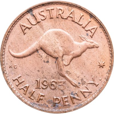 купить Австралия 1/2 пенни (penny) 1963