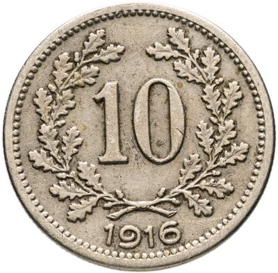 купить Австрия 10 геллеров (heller) 1916