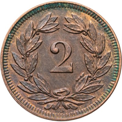 купить Швейцария 2 раппена (rappen) 1912