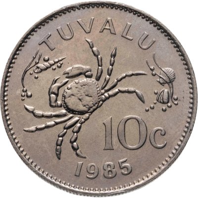 купить Тувалу 10 центов (cents) 1985