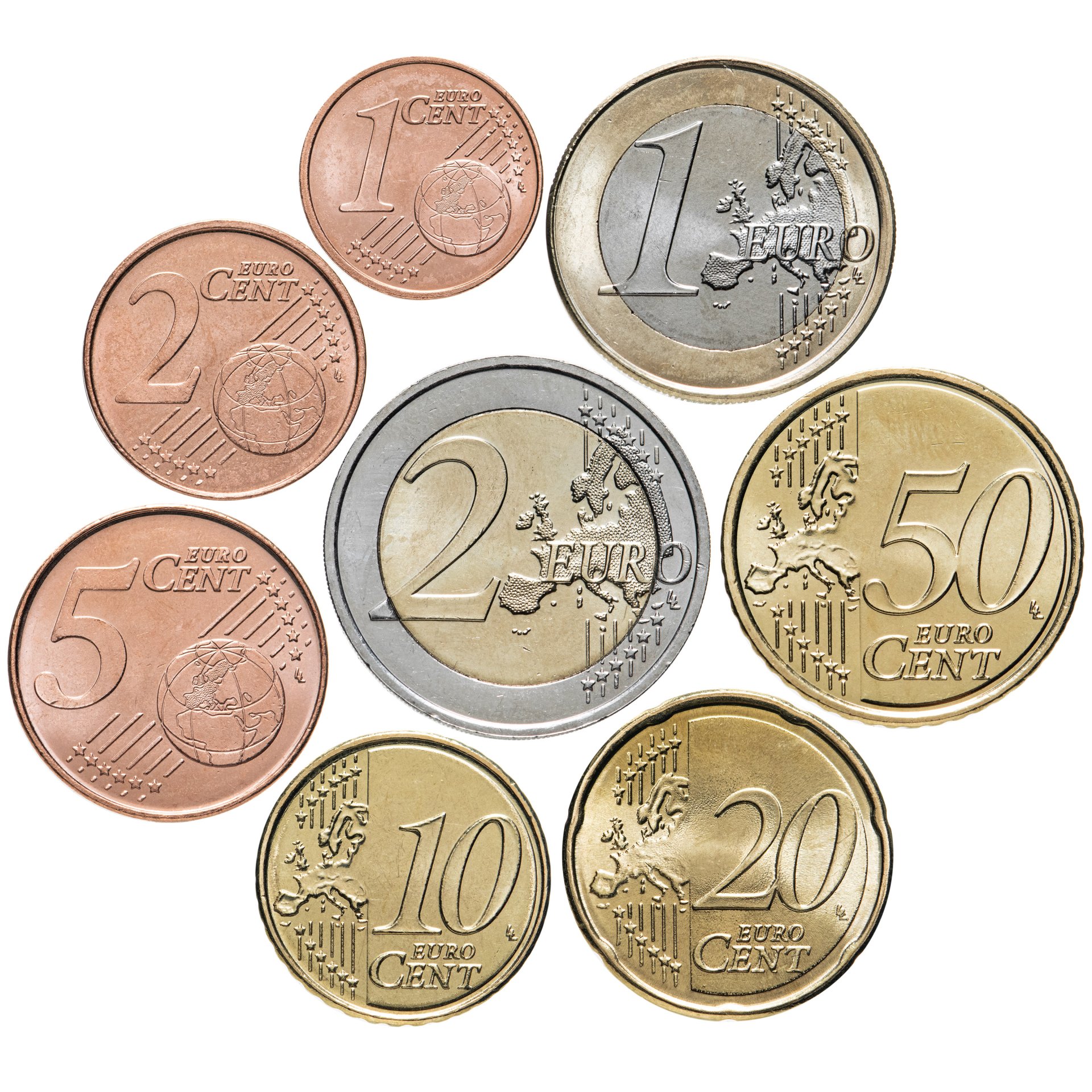 Монеты Хорватии. 8 Монет. Монеты Евромайдан.