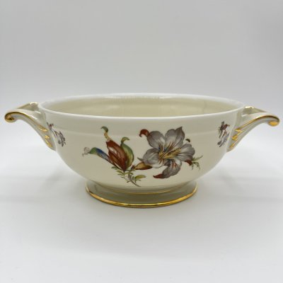 купить Супница/террина без крышки с цветочным декором, Kjøbenhavns Porcellains Maleri (KPM), фарфор, деколь, золочение, Дания, 1924-1960 гг.