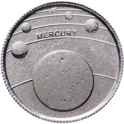 купить Турция 1 куруш 2022 "Планеты Солнечной системы - Меркурий"