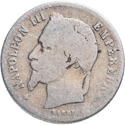 купить Франция 50 сантимов (centimes) 1865 A знак монетного двора: "A" - Париж