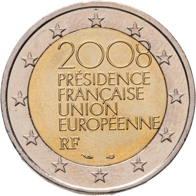 купить Франция 2 евро 2008 "Председательство Франции в Европейском Союзе"