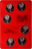 Купить Набор 6 юбилейных рублей 1987-1990 (Proof) в красном пластике