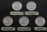 Купить Полный набор 5 рублей 2015 серии "Крымские операции (освобождение полуострова Крым)", 5 штук в капсульном альбоме