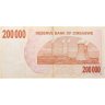 Купить Зимбабве 200000 долларов 2008 год