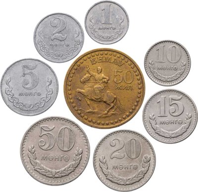 купить Монголия, набор из 8 монет 1970-1981