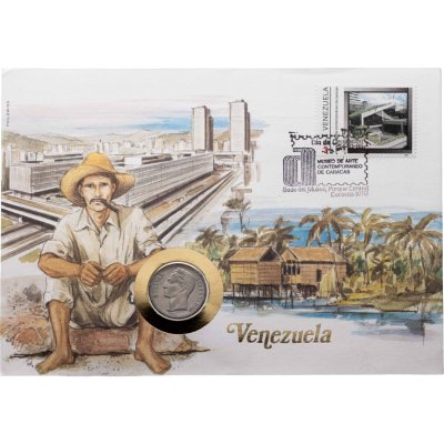купить Венесуэла 1 боливар (bolivar) 1967 в конверте с маркой
