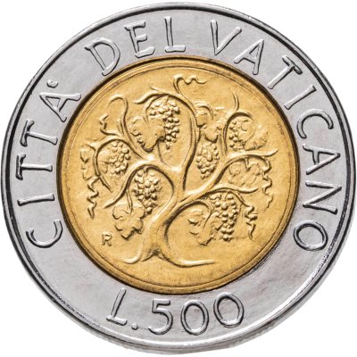 купить Ватикан 500 лир (lire) 1989