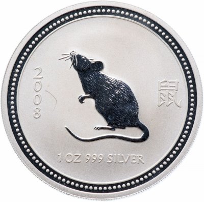 Купить Австралия 1 доллар (dollar) 2007 "Китайский календарь - Год крысы"