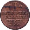 Купить Германия, Брауншвейг-Люнебург 1 пфенниг 1732