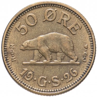 купить Гренландия 50 эре 1926