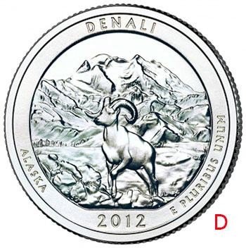 купить США 25 центов (квотер) 2012 D — Национальный парк Денали