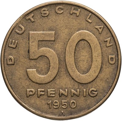 купить ГДР 50 пфеннигов (pfennig) 1950 A