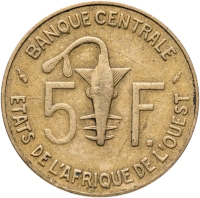 купить Западная Африка (BCEAO) 5 франков (francs) 1981