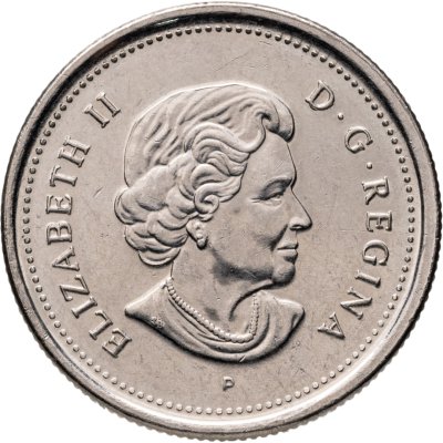 купить Канада 25 центов (cents) 2004 "400 лет первому французскому поселению"