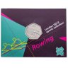 Купить Великобритания 50 пенсов (pence) 2011 "XXX летние Олимпийские Игры, Лондон 2012 - Гребля на байдарках и каноэ" в буклете