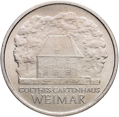 купить Германия (ГДР) 5 марок 1982 "150 лет со дня смерти Иоганна Вольфганга фон Гёте"