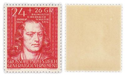 купить Германия, Третий Рейх, генерал-губернаторство Польша 24+26 грошей 1944 "Выдающиеся деятели культуры Германии"