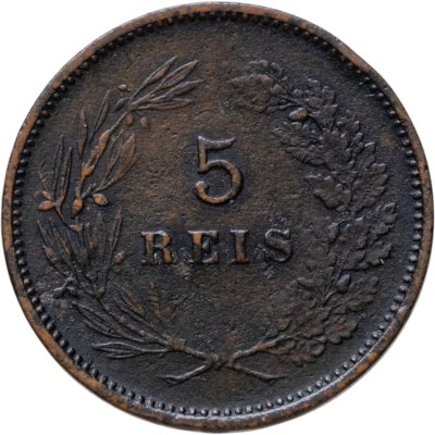 купить Португалия 5 реалов (рейс, reis) 1893