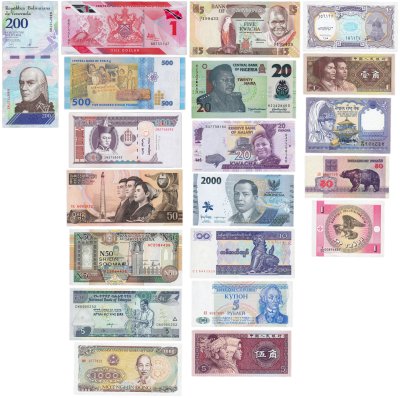 купить Набор из 20 банкнот разных стран мира