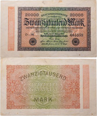 купить Германия 20000 марок 1923
