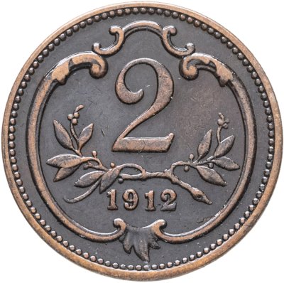 купить Австрия 2 геллера (heller) 1912