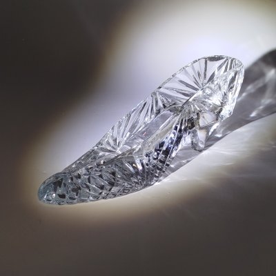 купить Статуэтка "Туфелька", стекло, алмазная грань, СССР, 1970-1990 гг.